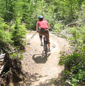 Moutain biking in Squamish